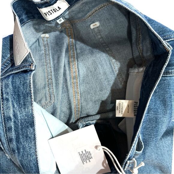 NWT Pistola Carlie High Rise Classic Straight Distressed Ankle - Picture 4 of 7